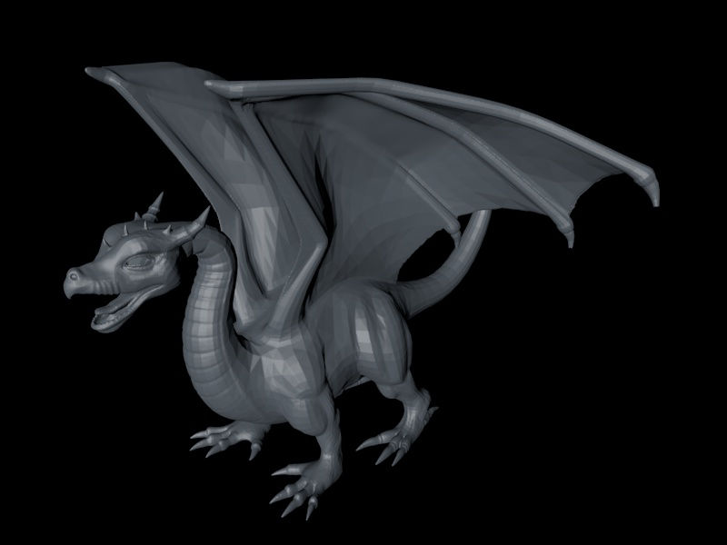 Fiery Dragon 3D printing model