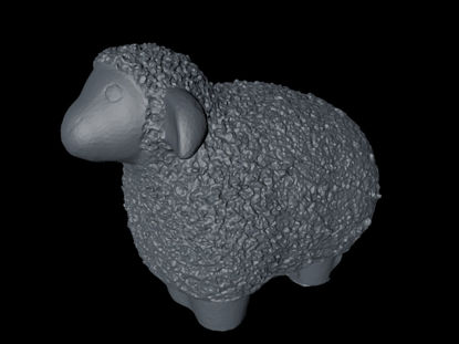 Modelo de impressão de lã ovelha 3d