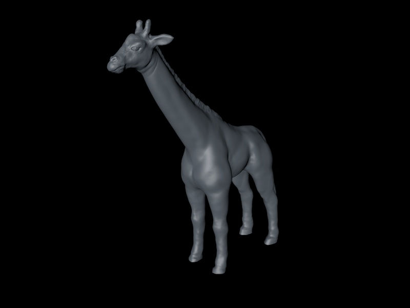 Модель 3D-модели Giraffe