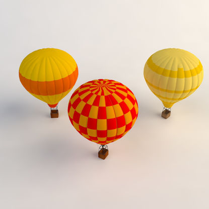 Fire Balloon 3d model