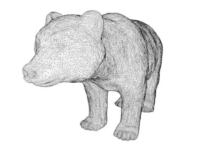 Модель 3d-модели медведя