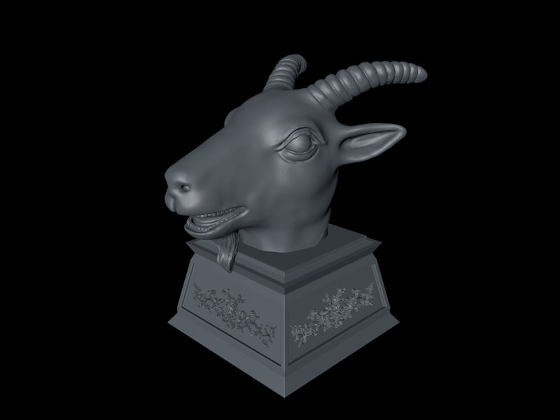Doce signos del zodiaco chino - modelo de impresión 3D de cabra