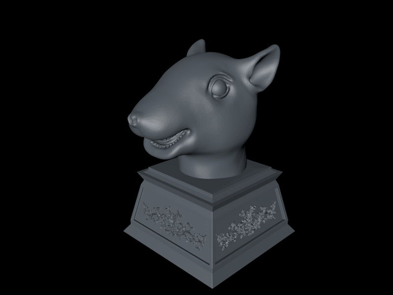 Doce signos del zodiaco chino - modelo de impresión 3D del ratón