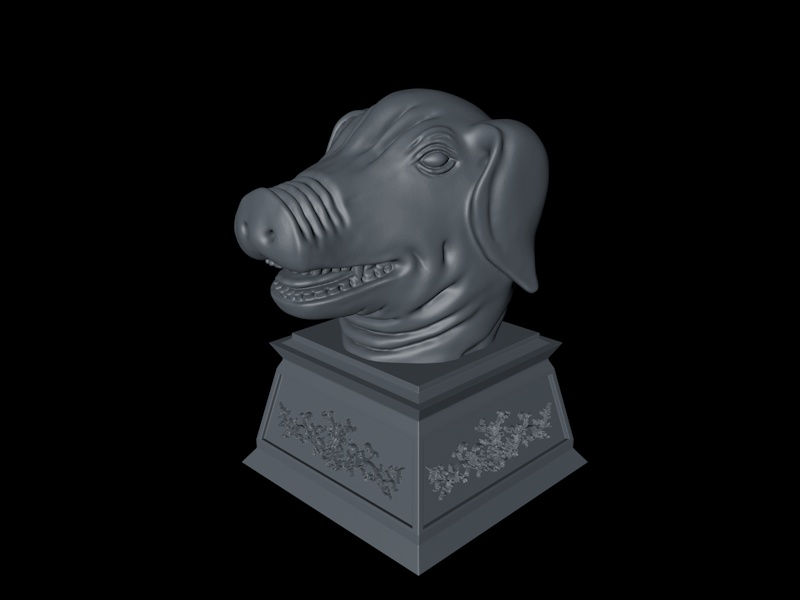 Twelve Chinese zodiac signs--Pig 3D printing model