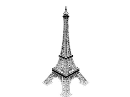 Eiffelova věž 3D model tisku