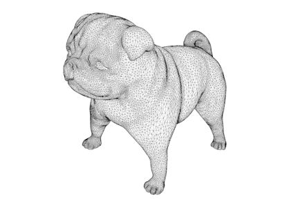 Modelo de impressão 3d Bulldog