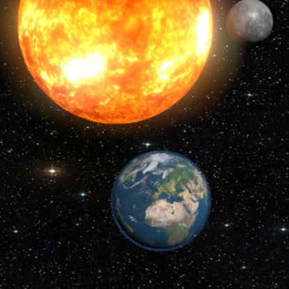 Güneş sistemi 3d modeli