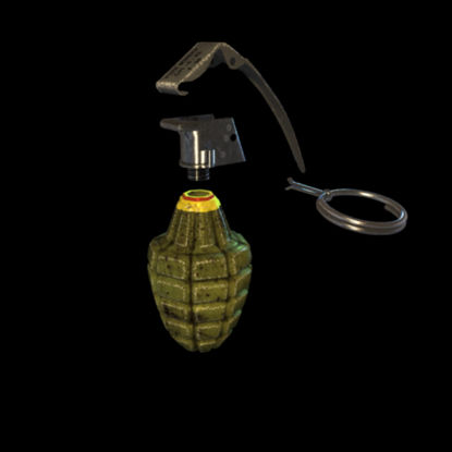 MK 2手榴弹3d模型