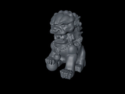 Leão de pedra modelo de impressão 3d