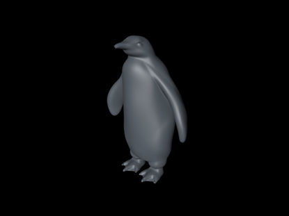 Penguin 3D модел за печат