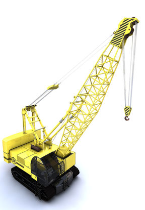 Construction Crawler Crane 3d model
