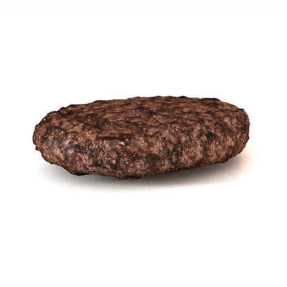 Burned Burgers Beef Pie 3d model