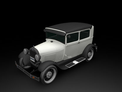 Ford Model A Tudor 1929 3d model