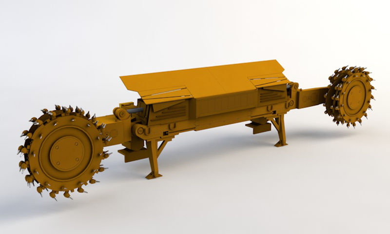 Coal Mining Machine 3d model