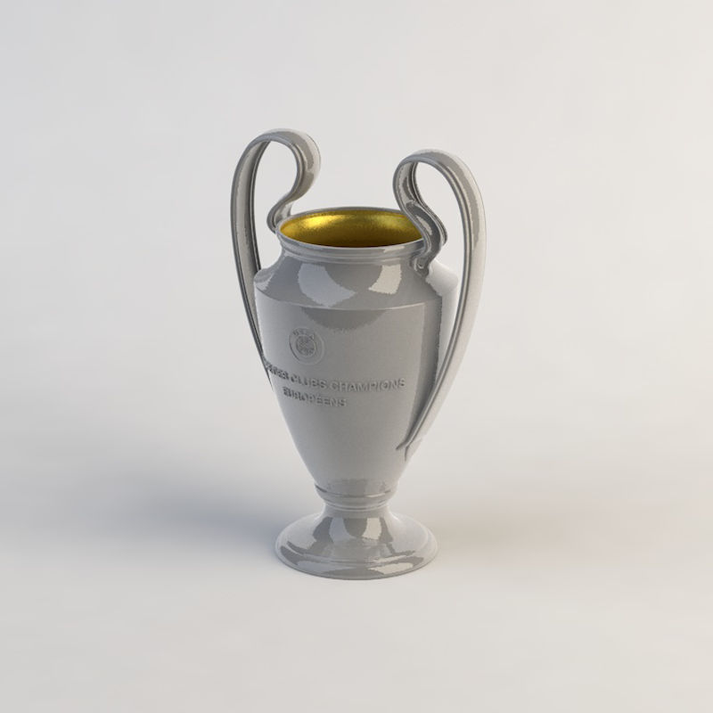 UEFA Champions League cup 3d model