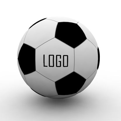 Modello 3d di pallone da calcio