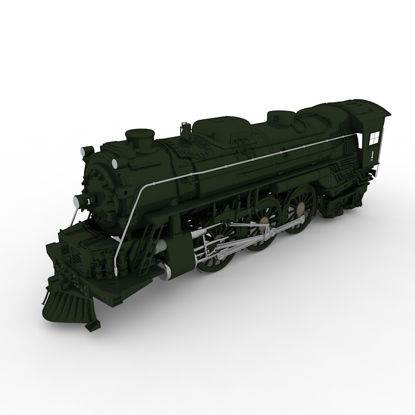 機関車の3Dモデル
