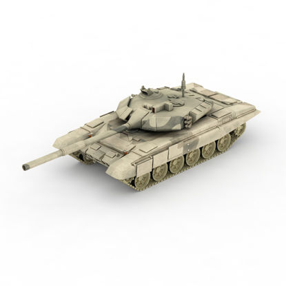 T-90 main battle tank 3d model