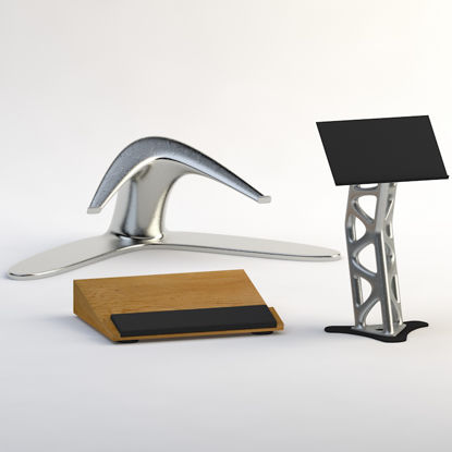 Products display stands 3d model