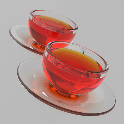 Modelo de taza de té 3d