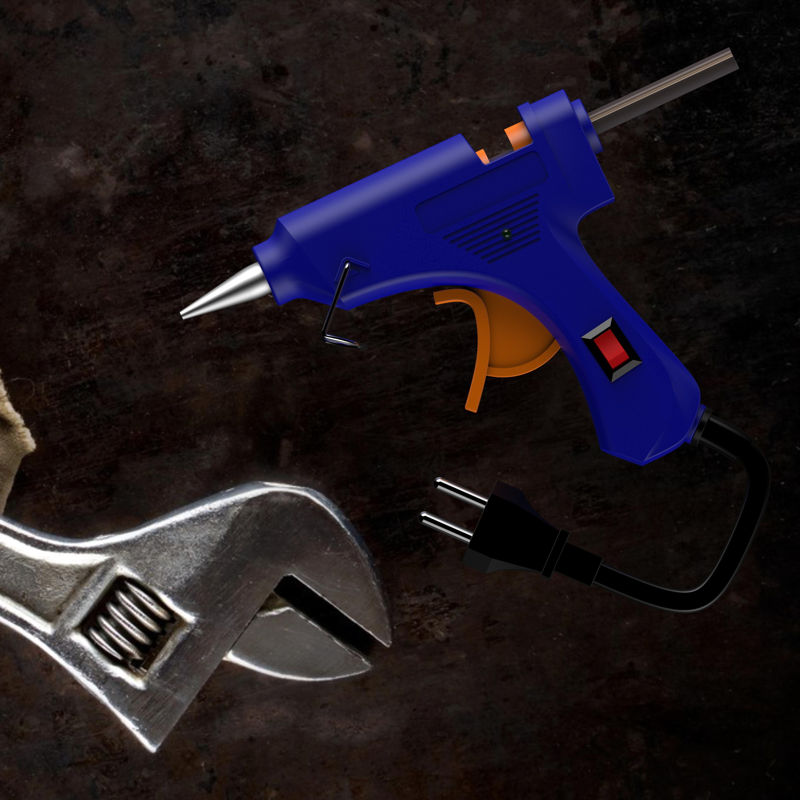 热熔胶枪的工业设计3D模型