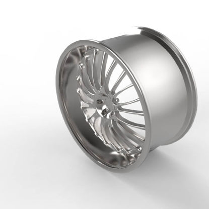 Racing wheel automobile spoke 3D model