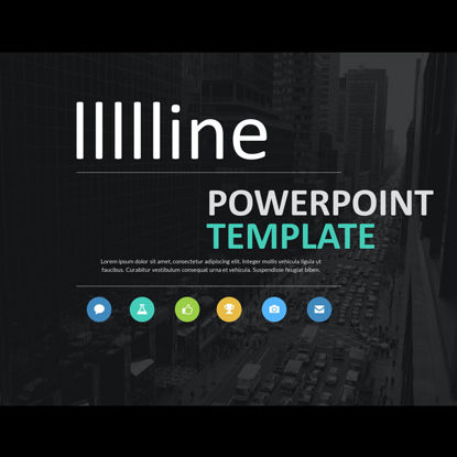 Light color business PPT template