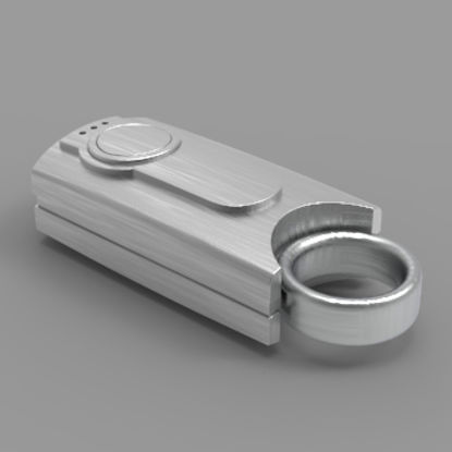 Mp3 player 3D model industrial design