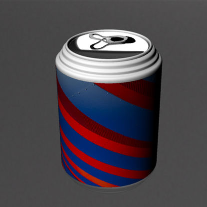 Canned cans beverage bottle 3D model industrial design