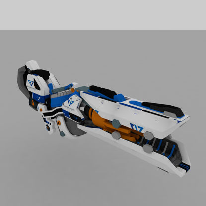 Zarya's weapon 3d model