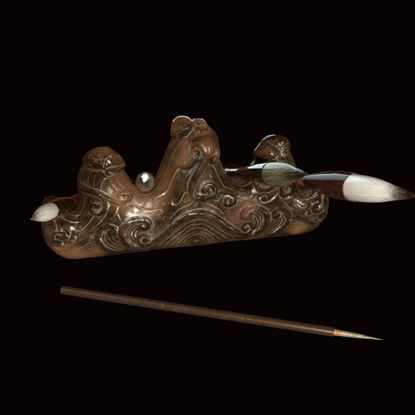 Chinese traditional brush and pen holder 3d model