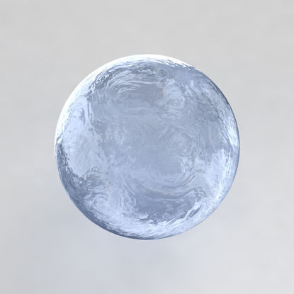 Bleu clair ombre de glace 3D Matériel