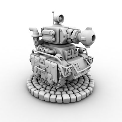 Cute Tank 3d Model