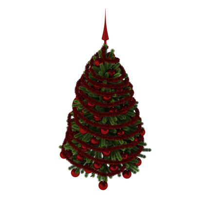 Božično drevo 3d model Vray