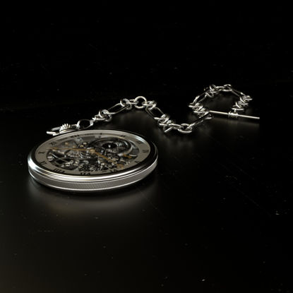 Reloj de bolsillo modelo 3d Octane Renderer