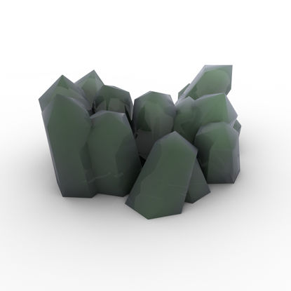Crystals 3d model