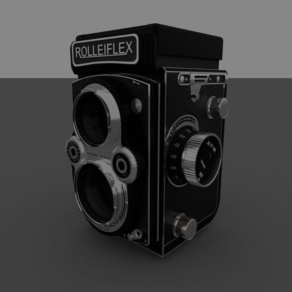 Rolleiflex Vintage Camera 3d model