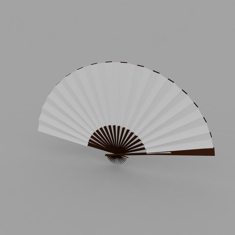 Paper Folding Fan 3d modell