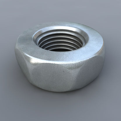 Metal nut 3D model