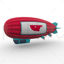 Low Poly Airship 3d model