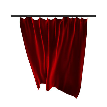 Curtain in the wind 3d model