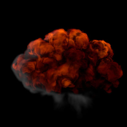 Explosion Smoke C4D Particle TurbulenceFD