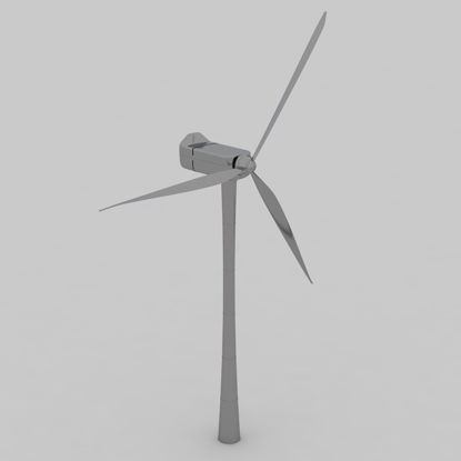 Modelo 3d de turbinas eólicas