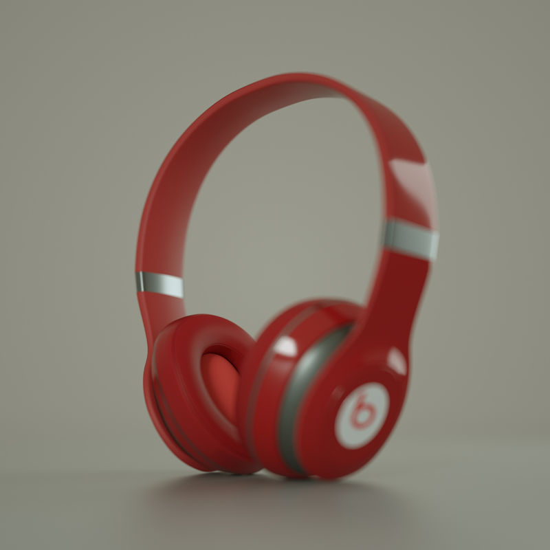 Fone de ouvido bate modelo 3D