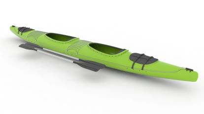Modelo 3d de canoa