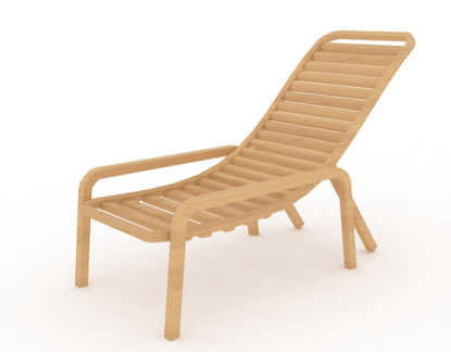 Chaise de plage modèle 3d