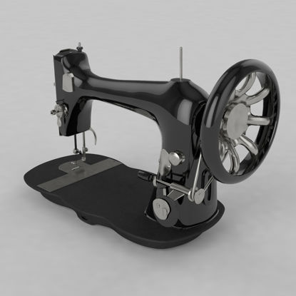 Het oude 3d model van de Naaimachine