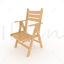 Wood Beach Chair 3d model