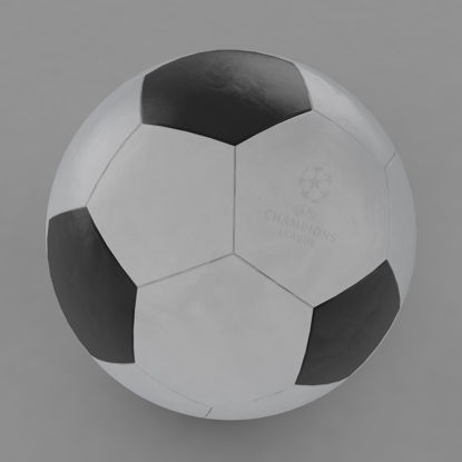 サッカーボール3Dモデル