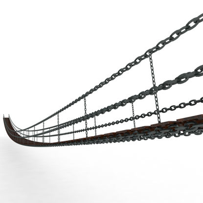 Chain Bridge 3d model